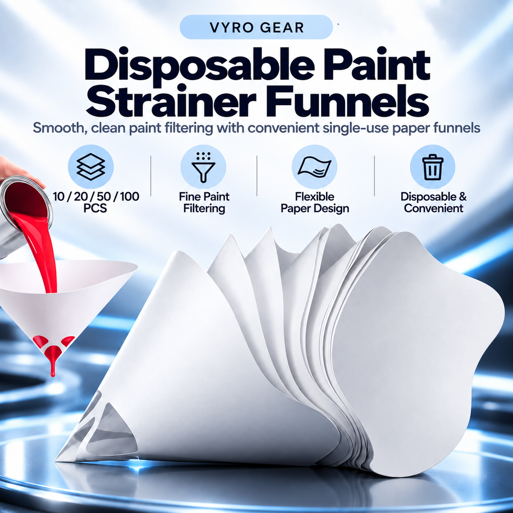 Premium Paint Strainer Funnels | 10–100 Pack