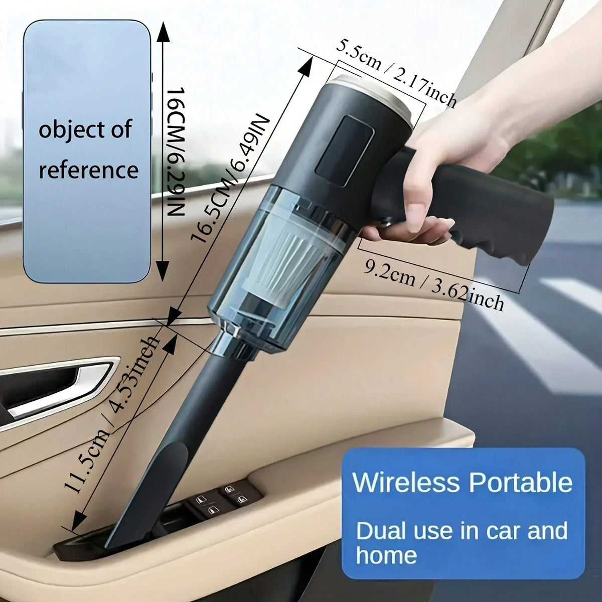 120W Cordless Handheld Vacuum | Car & Home