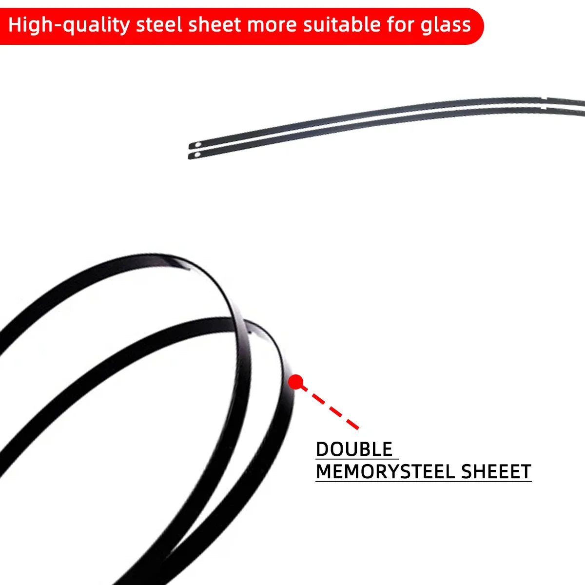 Universal Car Wiper Blade | J-Hook | 14–26"