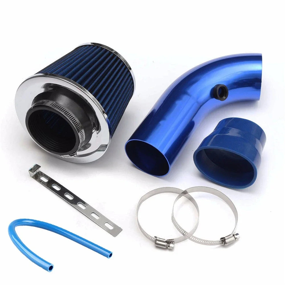 76mm High-Flow Cold Air Intake Filter Kit – Universal Mushroom Head Air Filter with Aluminum Pipe