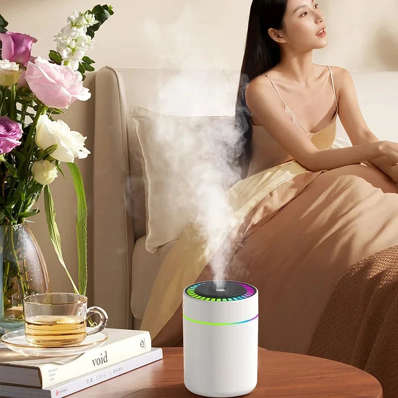 180ML Mini USB Humidifier | Cool Mist & LED Lights