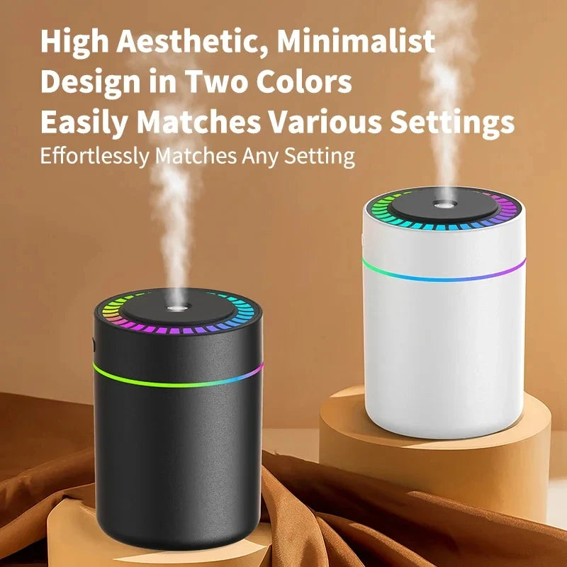 180ML Mini USB Humidifier | Cool Mist & LED Lights