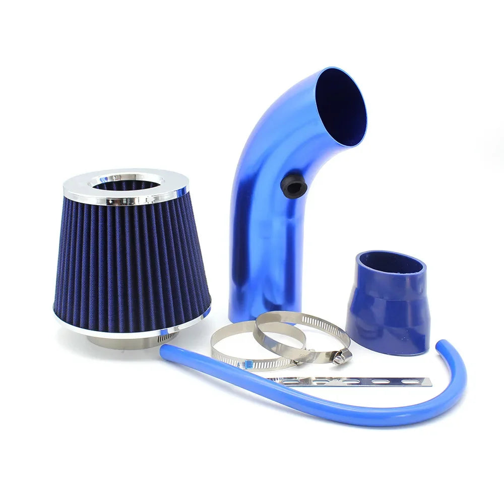 76mm High-Flow Cold Air Intake Filter Kit – Universal Mushroom Head Air Filter with Aluminum Pipe
